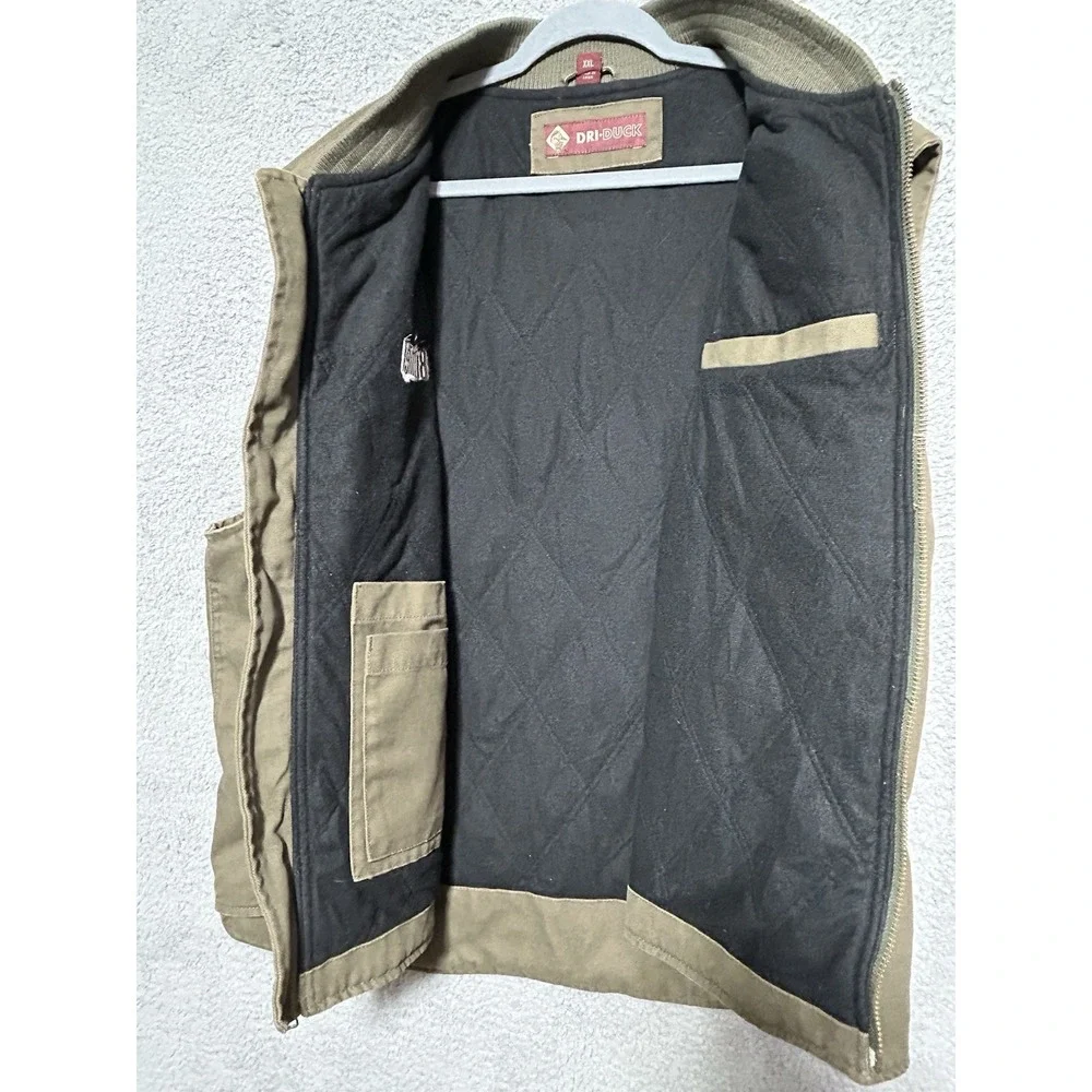 Dri Duck Mens Size‎ 2XL Trek Insulated Canvas Workwear Vest Field Bushnell